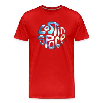 Lost in Space - Men's Premium Organic T-Shirt - red - Front - Damien (186cm)
