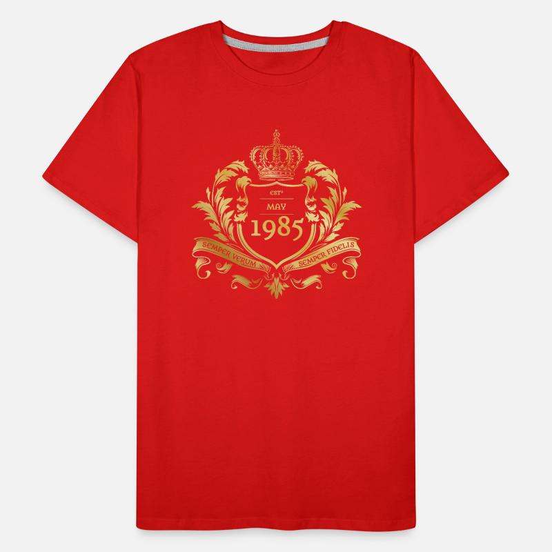 40th Birthday Semper Verum - Established 05/1985 Men's Premium Organic T-Shirt
