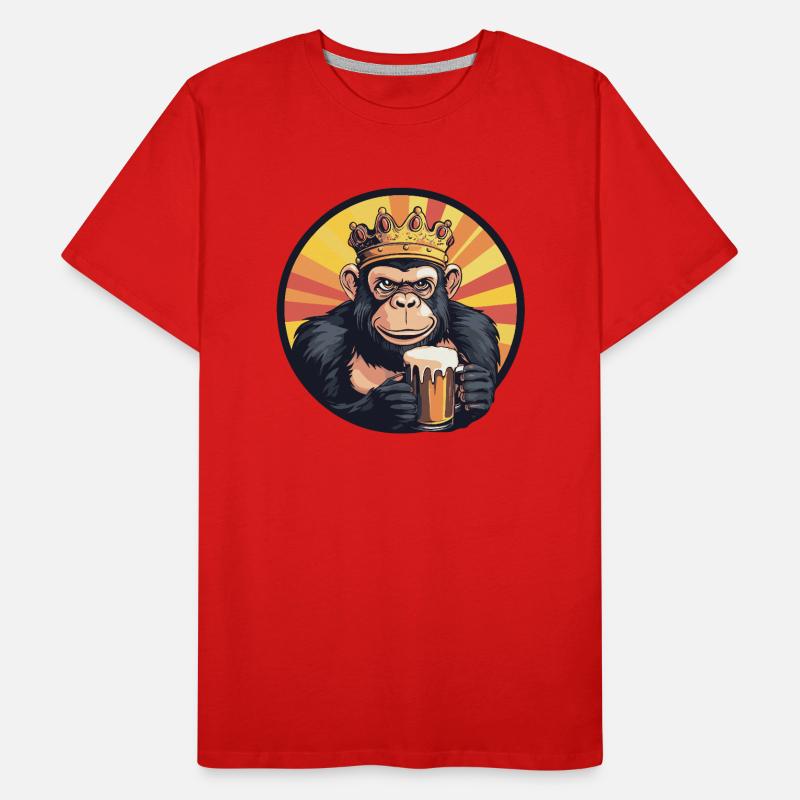 Monkey Beer Men's Premium Organic T-Shirt