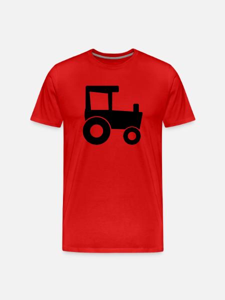 Tractor Tractor Agriculture - Men's Premium Organic T-Shirt - red
