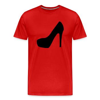 high_heel_f1 - Männer Premium Bio T-Shirt - Rot - Vorne - Damien (186cm)