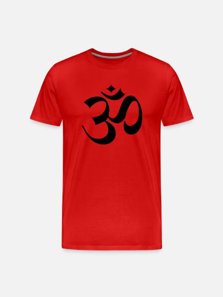 om_zeichen__f1 - Men's Premium Organic T-Shirt - red