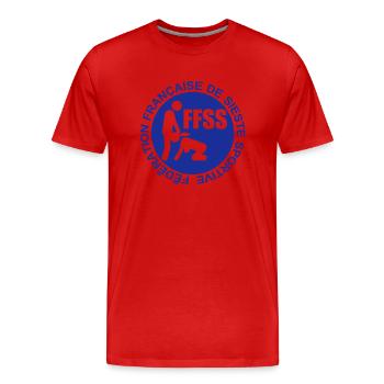 citation federation sieste sportive sexe francaise - T-shirt bio Premium Homme - rouge - Devant - Damien (186cm)