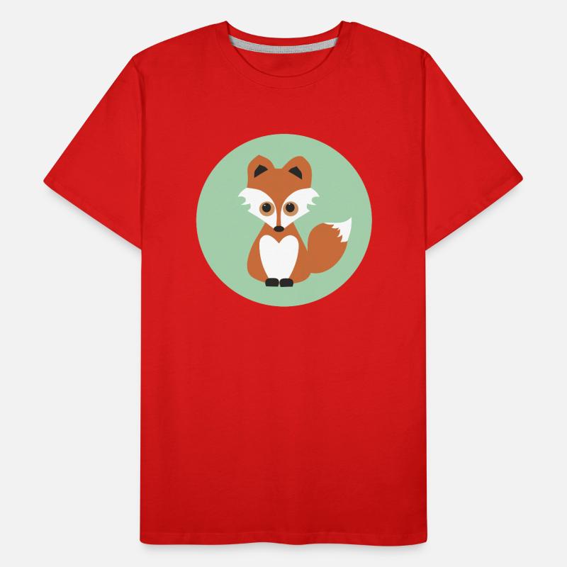 fuchs Männer Premium Bio T-Shirt