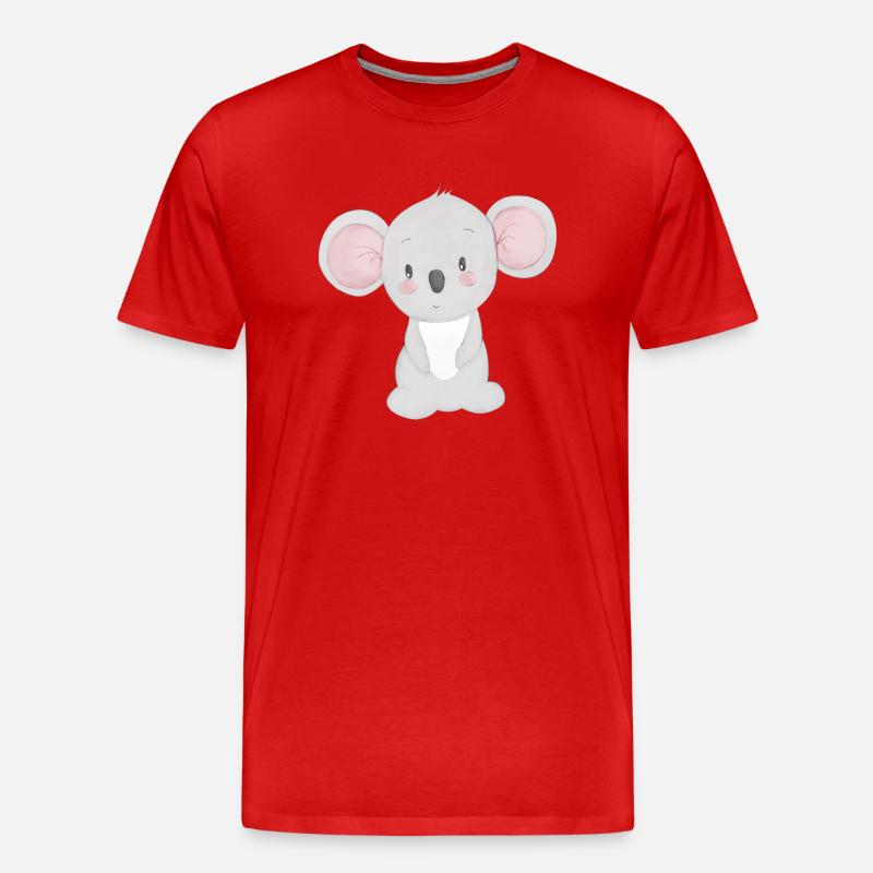 Koala - Männer Premium Bio T-Shirt - Rot