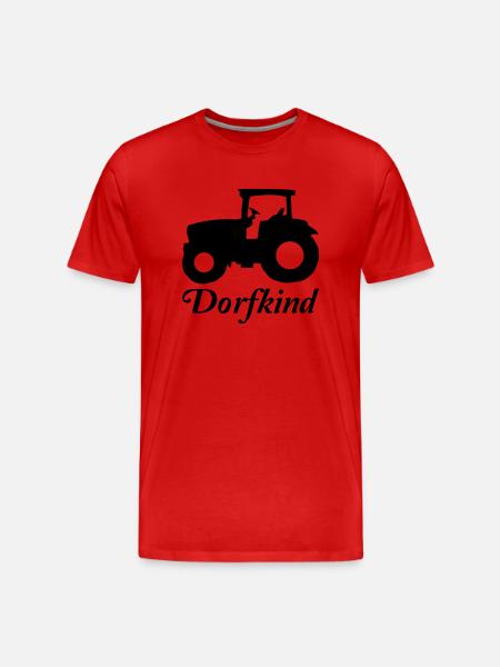 traktor - Männer Premium Bio T-Shirt - Rot
