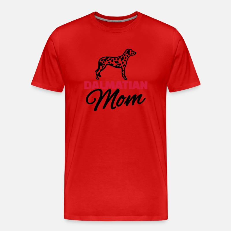 Dalmatiner - Männer Premium Bio T-Shirt - Rot