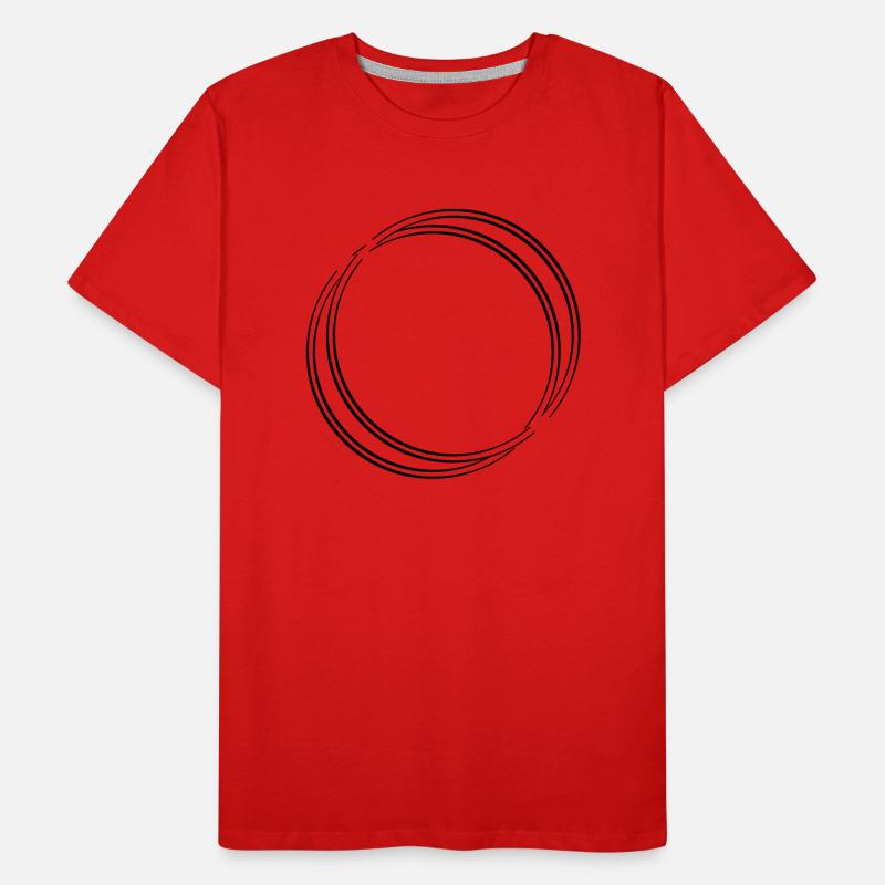 Ringe 2 Kreise Männer Premium Bio T-Shirt