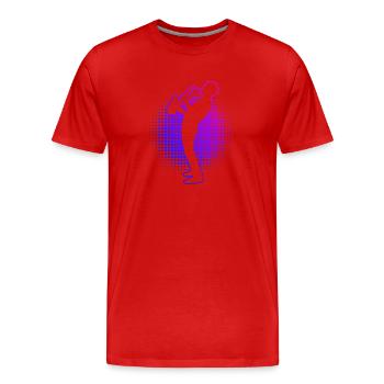 Saxophone Saxophone Men Saxophone - Men's Premium Organic T-Shirt - red - Front - Damien (186cm)