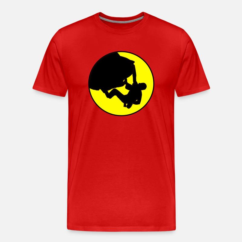 Climber - Boulder - Männer Premium Bio T-Shirt - Rot