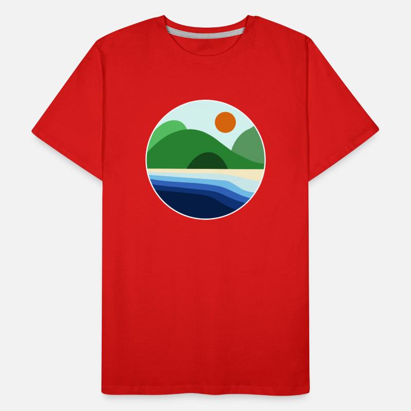 Vibrations de l’Islande T-shirt bio Premium Homme