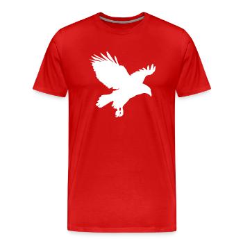 American Eagle Adler USA Star we - Men's Premium Organic T-Shirt - red - Front - Damien (186cm)