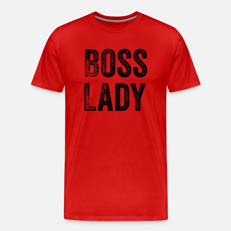 lustiger Chef-Spruch - Männer Premium Bio T-Shirt - Rot