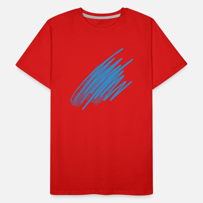 Farbe Klecks Spritzer Maler Geschenk bunt paint Männer Premium Bio T-Shirt