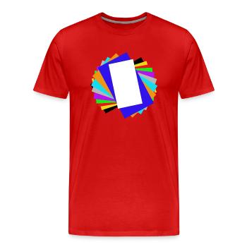 Colored nesting - Men's Premium Organic T-Shirt - red - Front - Damien (186cm)
