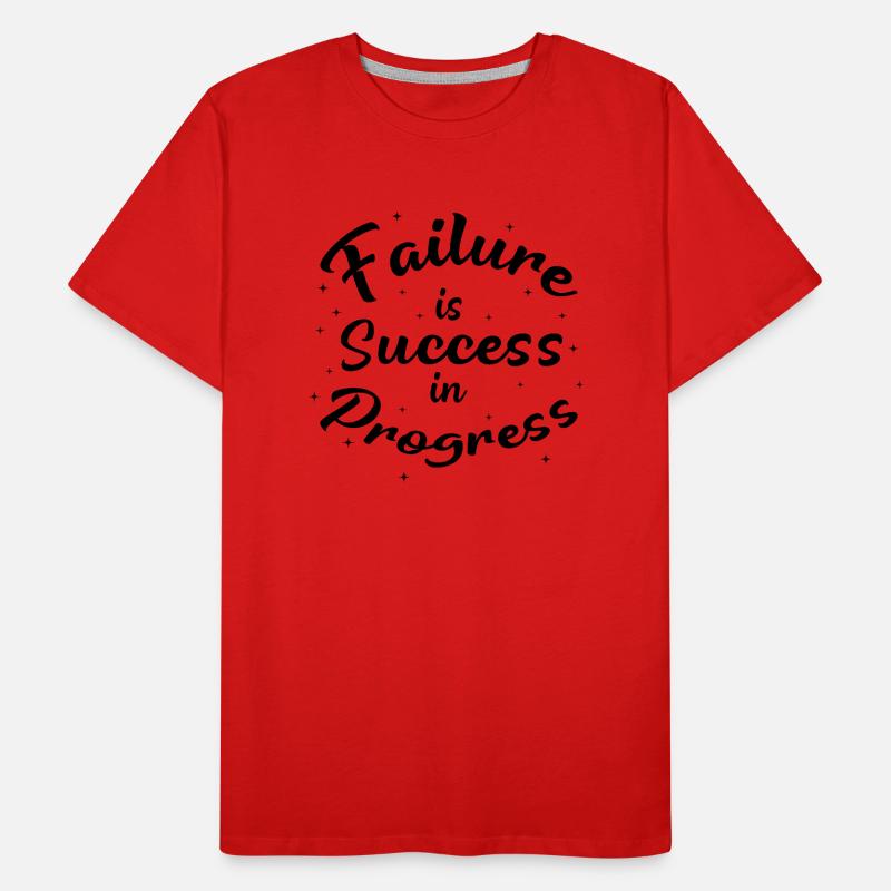 Failure is Success in Progress Men's Premium Organic T-Shirt