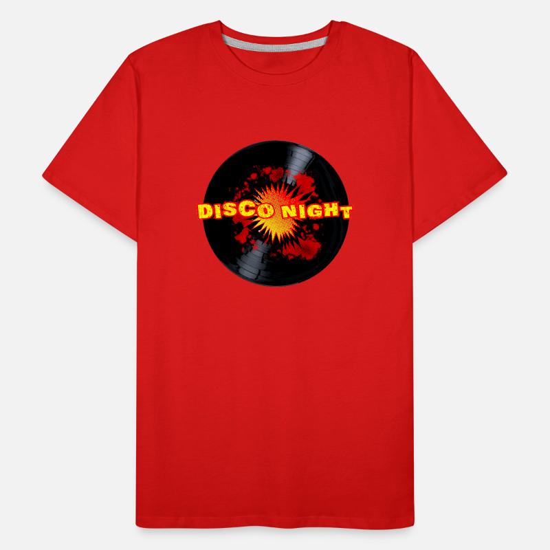 Disco Night Exploding Long Playing Record Men's Premium Organic T-Shirt