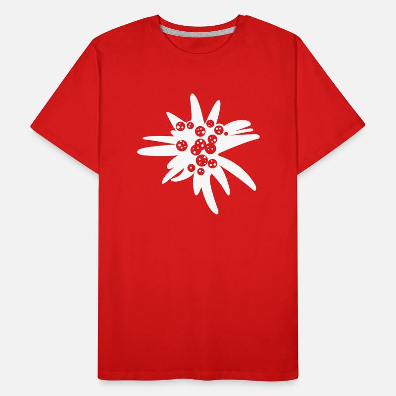 edelweiß Männer Premium Bio T-Shirt