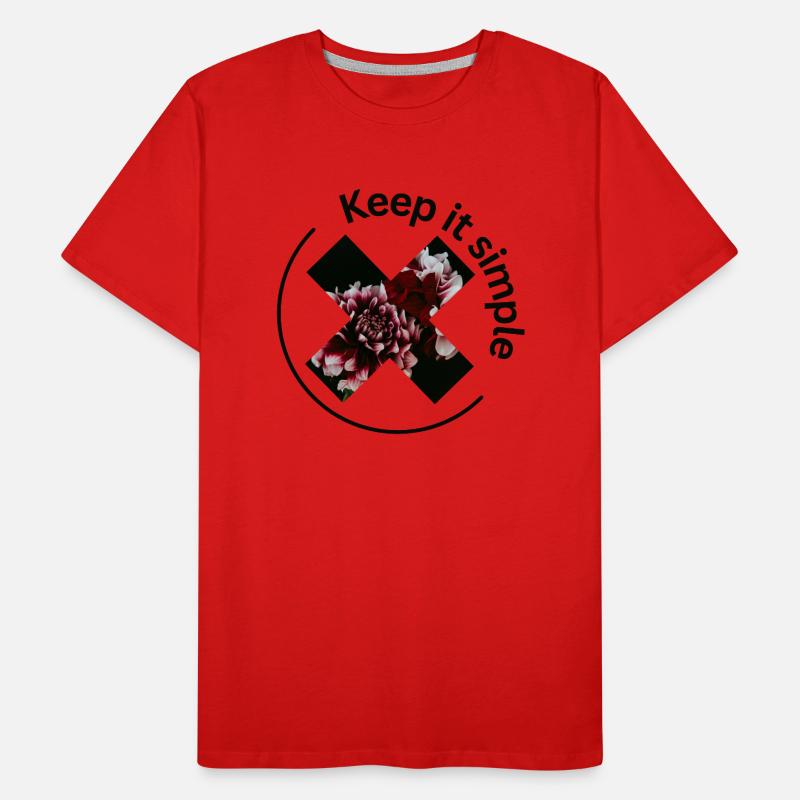 Keep it simple Men's Premium Organic T-Shirt