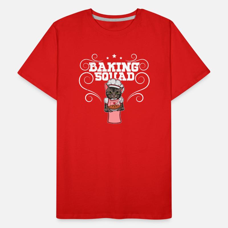 Cat Dessert Pastry Baking Gift Men's Premium Organic T-Shirt