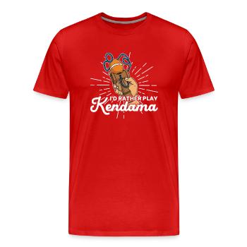 Kendama Spielzeug Japan Kinder Japanese - Männer Premium Bio T-Shirt - Rot - Vorne - Damien (186cm)