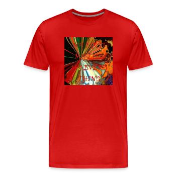 MY FIRST - T-shirt bio Premium Homme - rouge - Devant - Damien (186cm)