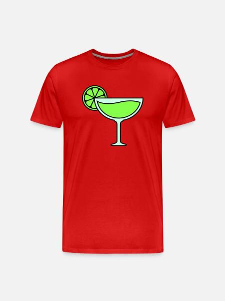 cocktail - Men's Premium Organic T-Shirt - red