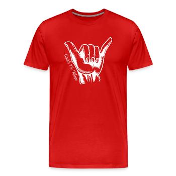 Surfing Surfboard Surfer Wassersport - Männer Premium Bio T-Shirt - Rot - Vorne - Damien (186cm)