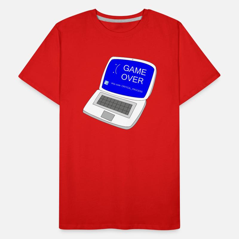 Computer game over Men's Premium Organic T-Shirt