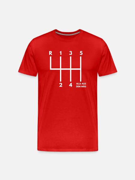 Car speeder - Men's Premium Organic T-Shirt - red
