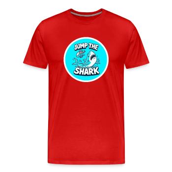 Brûler ses dernières cartouches - T-shirt bio Premium Homme - rouge - Devant - Damien (186cm)