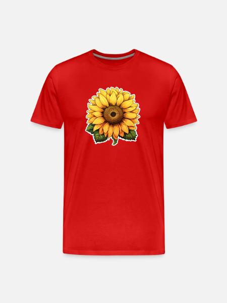 Sunflower - Men's Premium Organic T-Shirt - red
