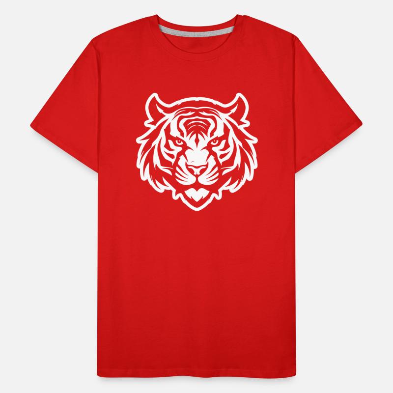 Tiger Head Men's Premium Organic T-Shirt