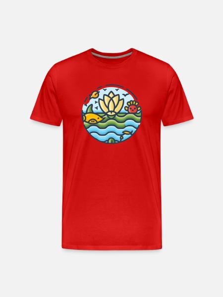 Marine Conservation - Men's Premium Organic T-Shirt - red