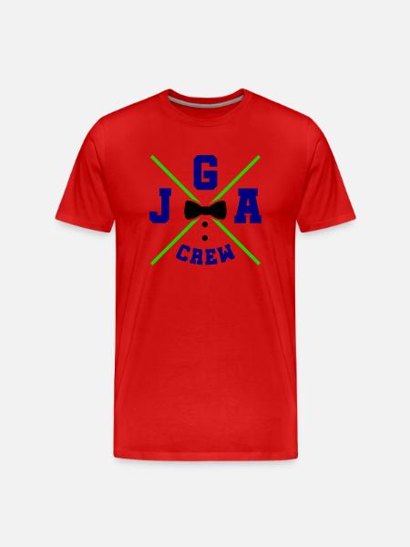 jga crew - Männer Premium Bio T-Shirt - Rot