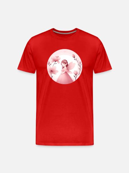 L’innocence du magnolia - T-shirt bio Premium Homme - rouge
