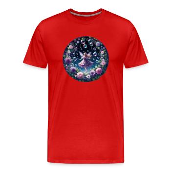 Fairy Spell - Men's Premium Organic T-Shirt - red - Front - Damien (186cm)