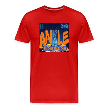 ANKLE BREAKER CHEMISTRY - Men's Premium Organic T-Shirt - red - Front - Damien (186cm)