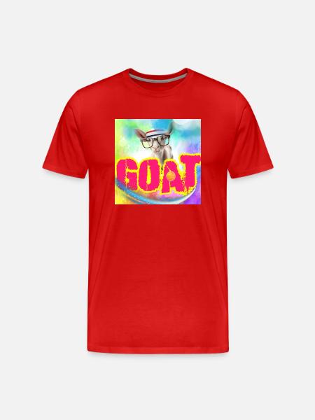 "GOAT" børnekollektion af ALLEYHOP - Herre Premium T-shirt økologisk - rød