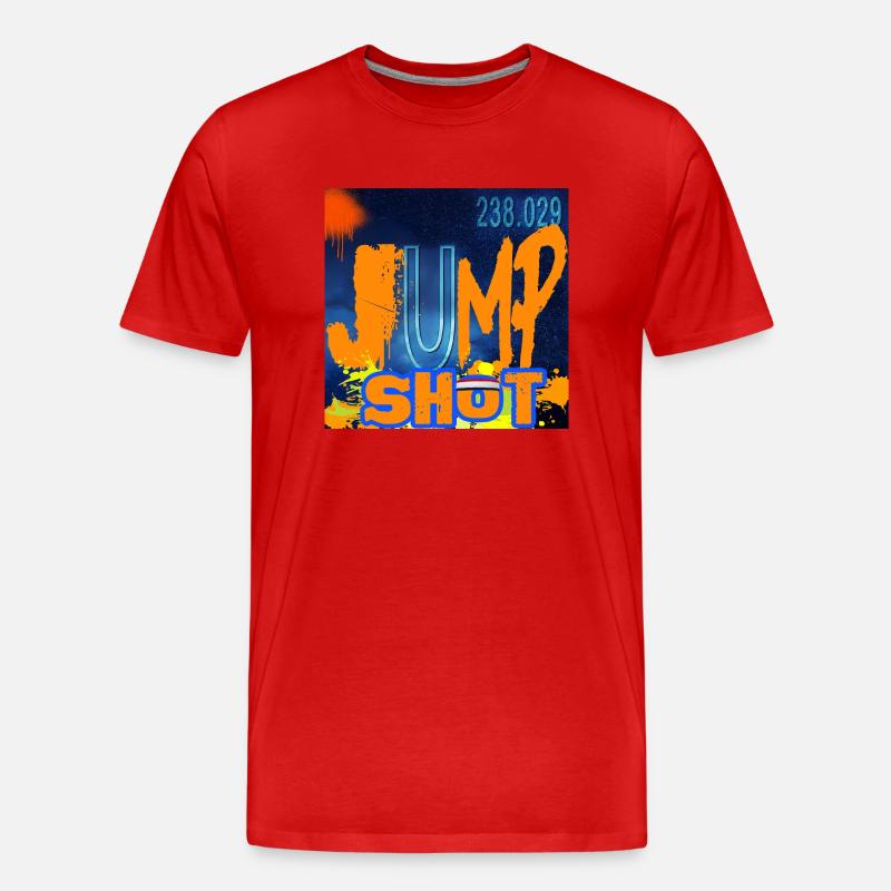 "JUMPSHOT"-Chemie-Design - Männer Premium Bio T-Shirt - Rot