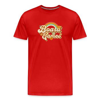 Board games - Men's Premium Organic T-Shirt - red - Front - Damien (186cm)