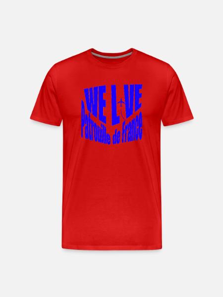 Patrouille de France - T-shirt bio Premium Homme - rouge