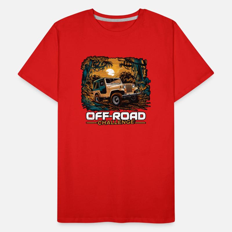 Offroad - 4x4 - All Terrain Männer Premium Bio T-Shirt