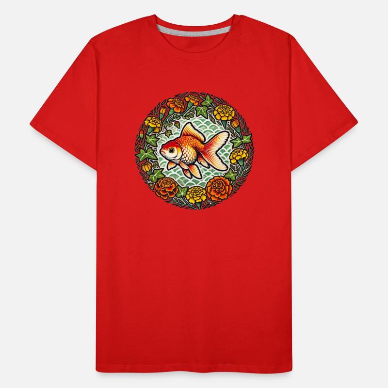 Fancy Oranda Goldfish Men's Premium Organic T-Shirt