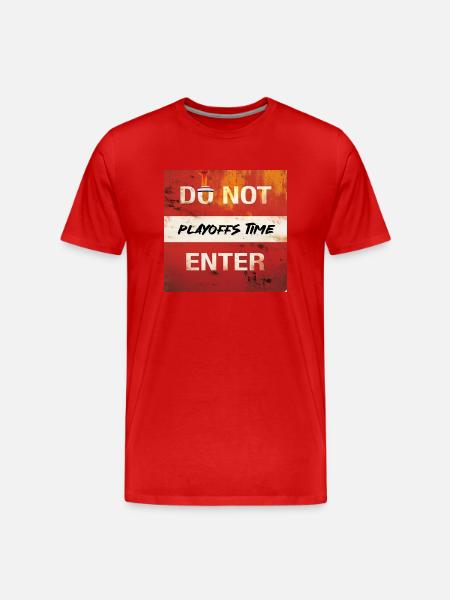 "Playoffs Time" - Men's Premium Organic T-Shirt - red