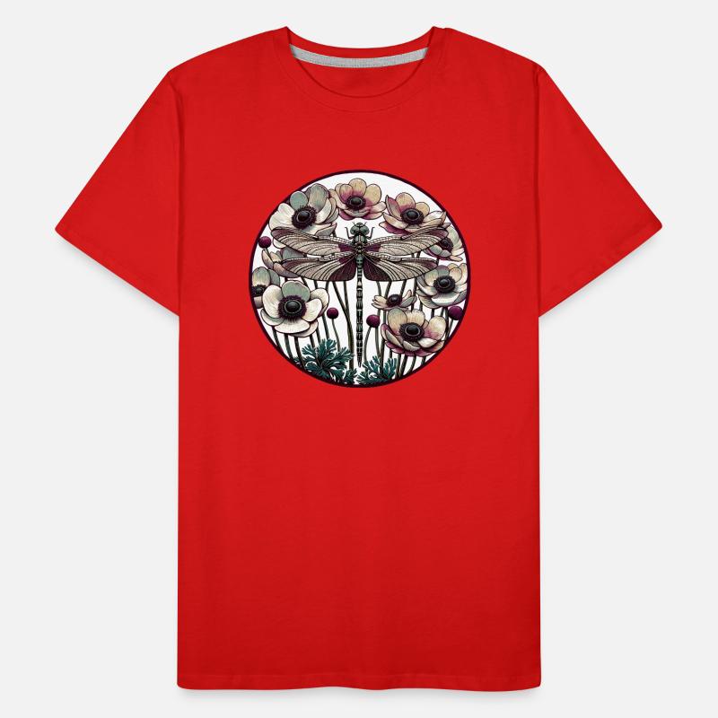 Vintage Libelle Männer Premium Bio T-Shirt