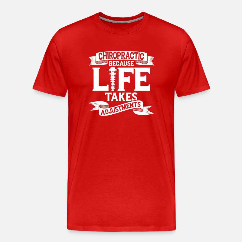 Chiropractic Life Chiropractic Physiothérapeute - T-shirt bio Premium Homme - rouge