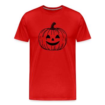 Citrouille - T-shirt bio Premium Homme - rouge - Devant - Damien (186cm)