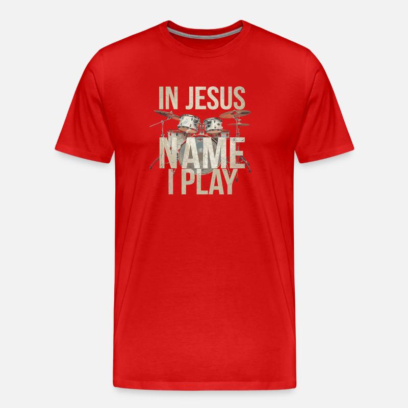Dynamik im Lobpreis - Männer Premium Bio T-Shirt - Rot