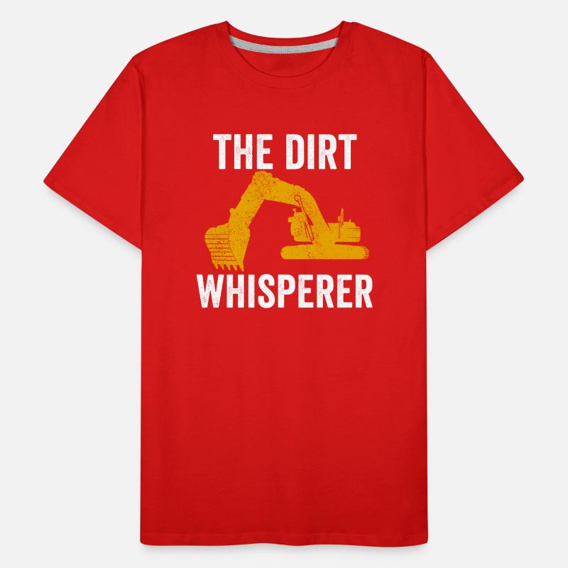 Excavator Construction Worker Men's Premium Organic T-Shirt